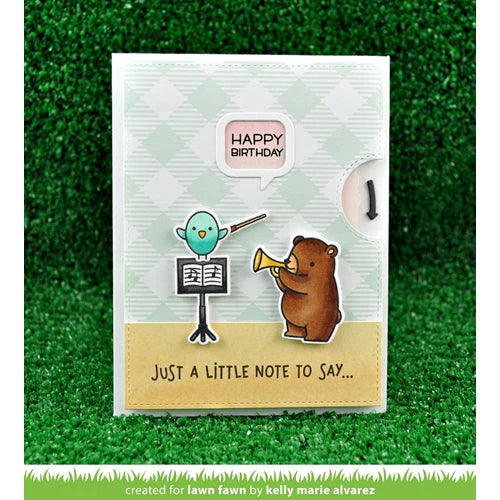 Reveal Wheel Speech Bubble add-on Dies by Lawn Fawn
